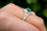 Bague avec malachite