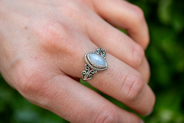 Bague avec labradorite