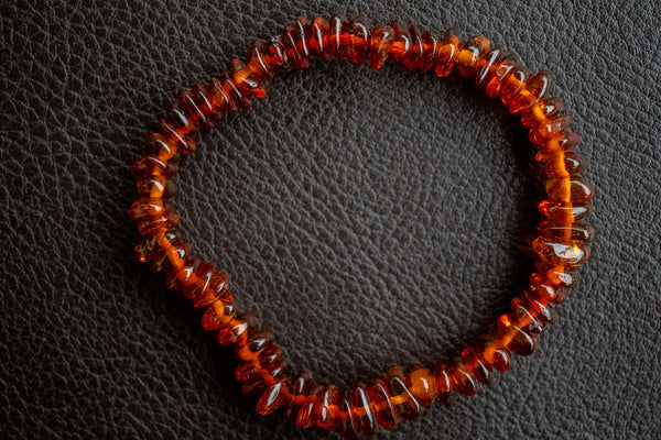 Amber Cognac pearl bracelet