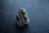 Mughal style labradorite ring