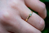 Ring with AAA Tsavorite in 18k gold