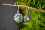 Boucles d'oreilles avec turquoise