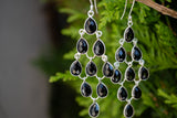 Boucles d'oreilles avec onyx noirs