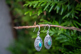 Boucles d'oreilles avec turquoises