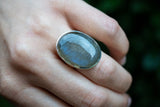 Bague avec labradorite rong