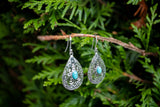 Boucles d'oreilles avec turquoise