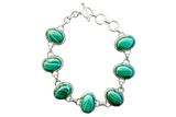 Bracelet with malachite