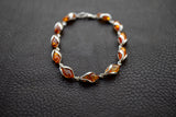 Bracelet in Baltic Cognac Amber and 925 Silver