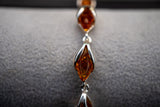 Bracelet in Baltic Cognac Amber and 925 Silver