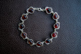 Bracelet with cherry amber