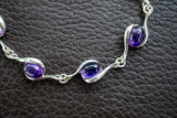 Bracelet avec améthystes en argent 925