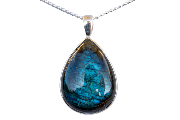 Labradorite Teardrop Pendant