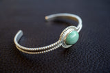 925 silver bracelet with variscite stone