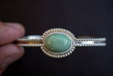 925 silver bracelet with variscite stone