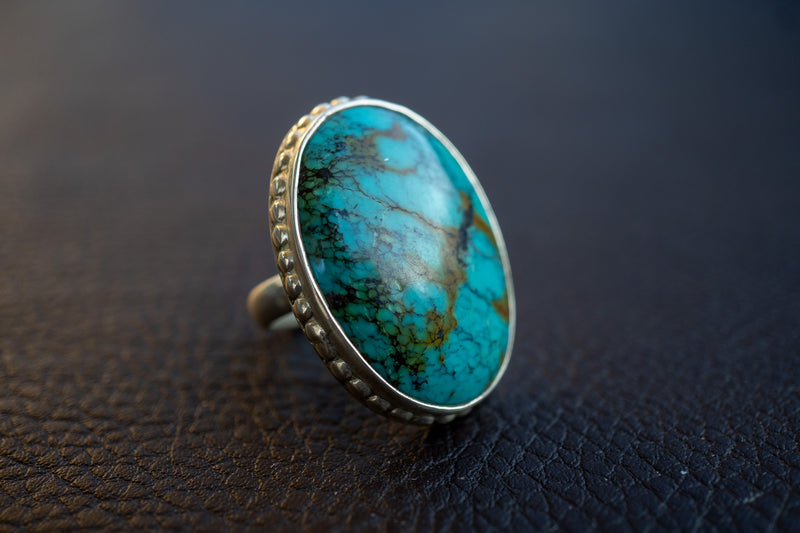 Bague avec turquoise