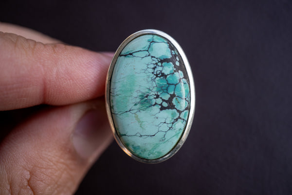 925 Silver Ring with Turquoise