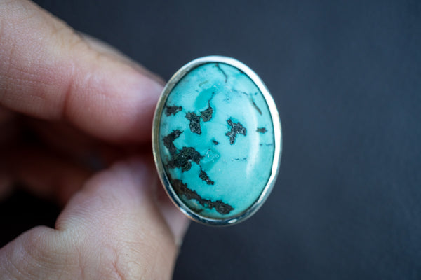 925 Silver Ring with Turquoise