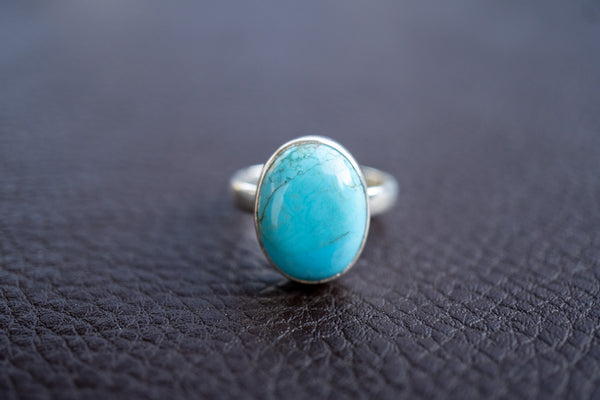 925 Silver Ring with Turquoise