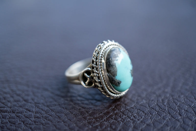 925 Silver Ring with Turquoise