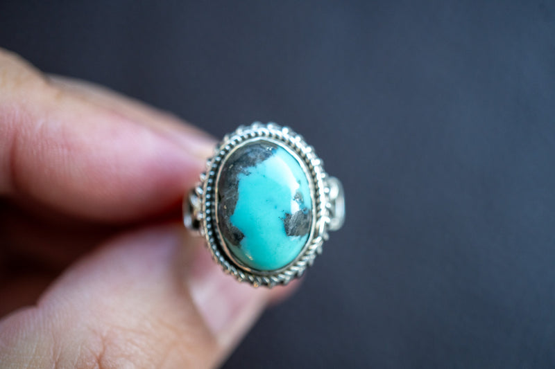 925 Silver Ring with Turquoise