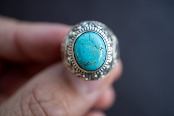 925 Silver Ring with Turquoise