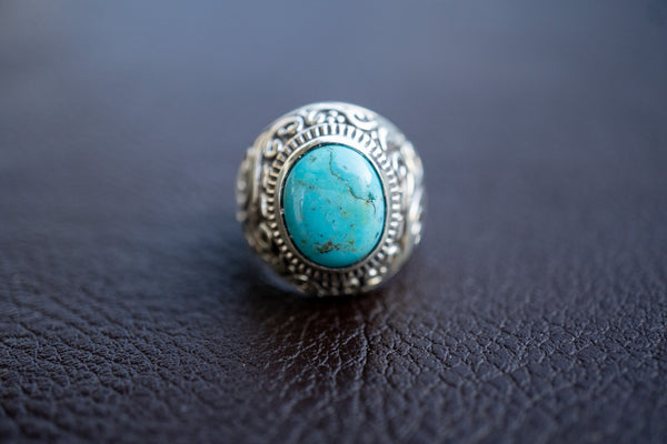 925 Silver Ring with Turquoise