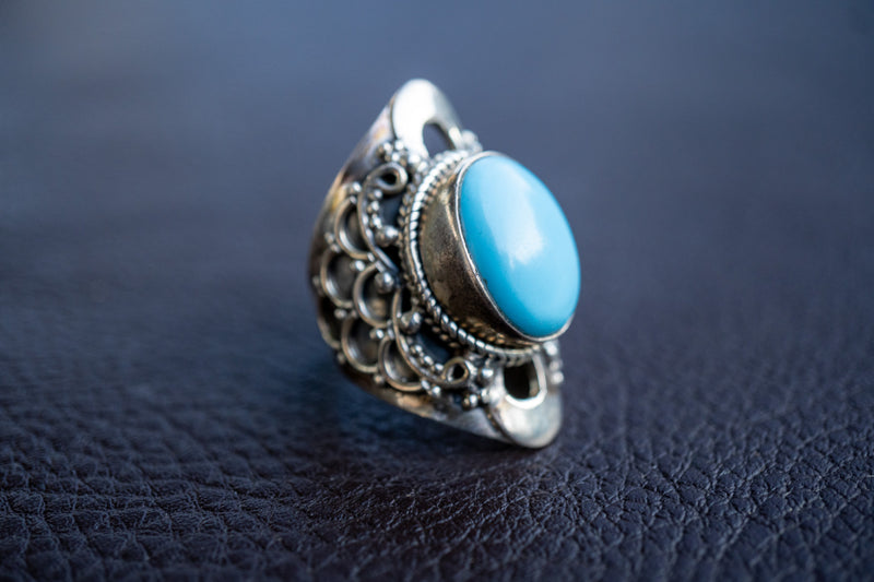 925 Silver Ring with Turquoise