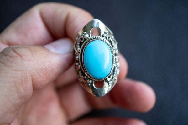 925 Silver Ring with Turquoise