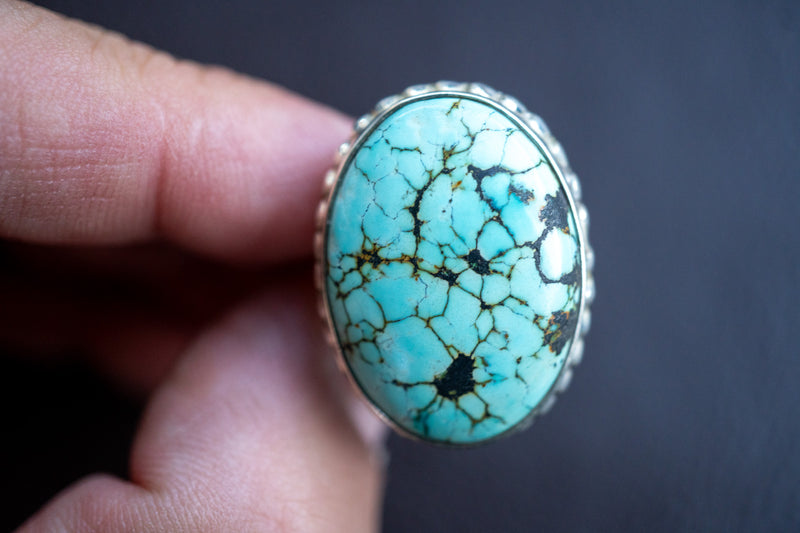 925 Silver Ring with Turquoise