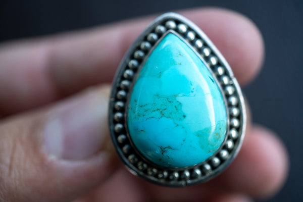 925 Silver Ring with Turquoise