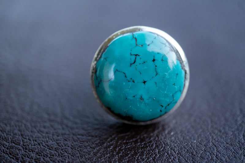 925 Silver Ring with Turquoise