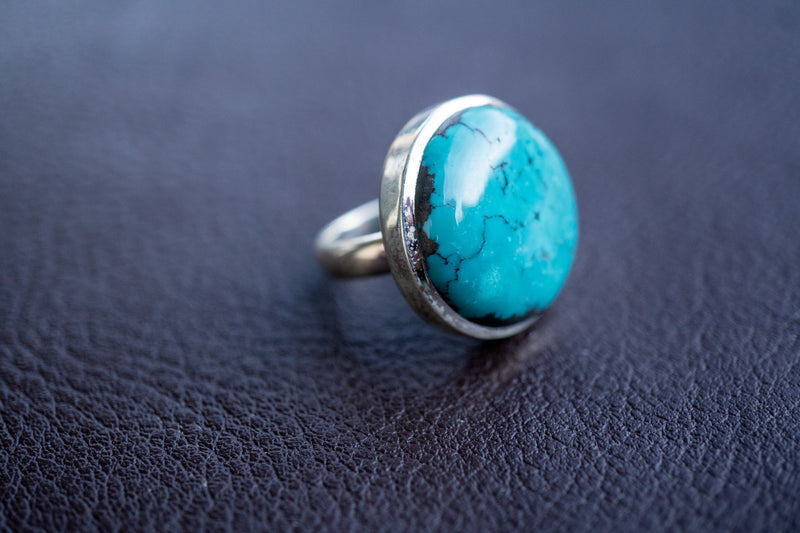 925 Silver Ring with Turquoise