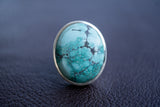 925 Silver Ring with Natural Turquoise