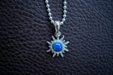 Sun-shaped lapis lazuli pendant (Small)