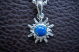 Sun-shaped lapis lazuli pendant (Small)