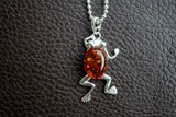 925 Silver Frog Pendant – Playful Elegance