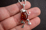 925 Silver Frog Pendant – Playful Elegance