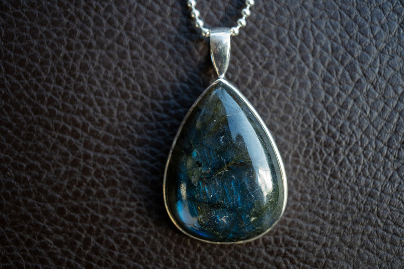 Labradorite Teardrop Pendant