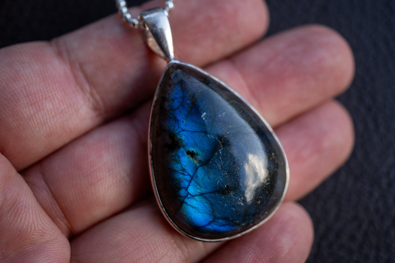 Labradorite Teardrop Pendant