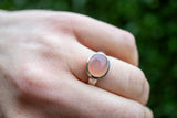 Bague avec quartz rose