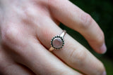 Bague avec quartz rose