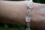 Bracelet avec quartz rose