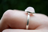 Bague avec quartz rose