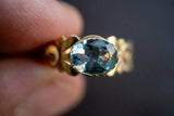 18K Gold and Aquamarine Ring