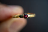 18K gold and pink tourmaline ring