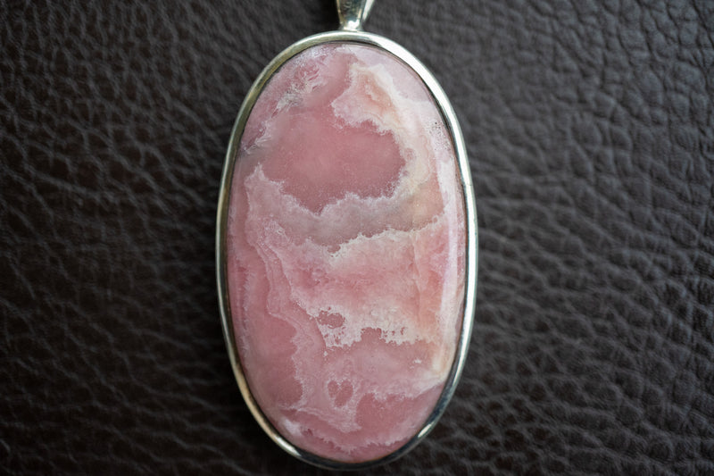 925 Silver and Rhodochrosite Pendant