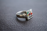 Navaratna Ring in 925 Silver